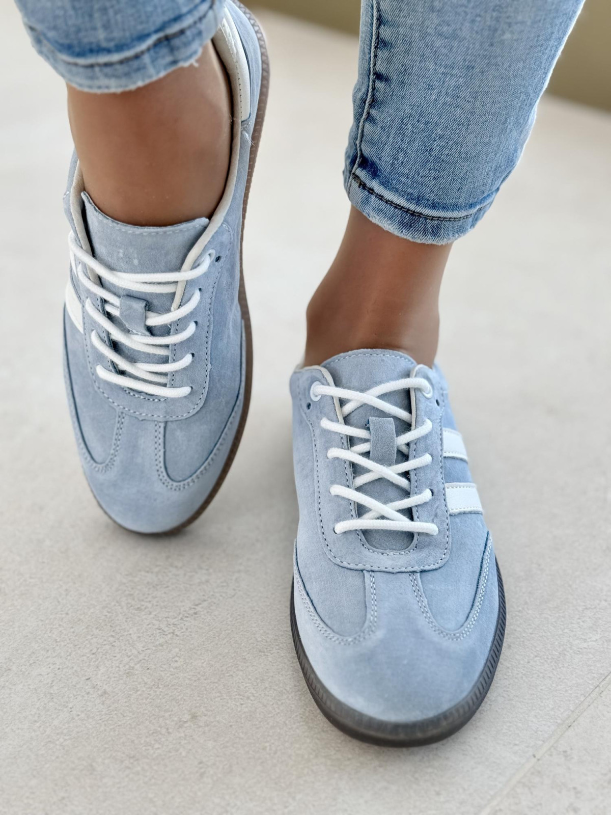 Sneakersy damskie ze skóry naturalnej