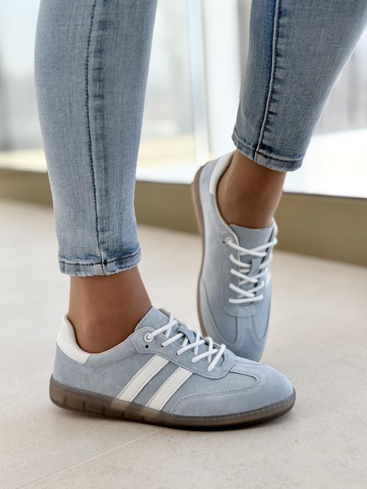 Sneakersy damskie ze skóry naturalnej