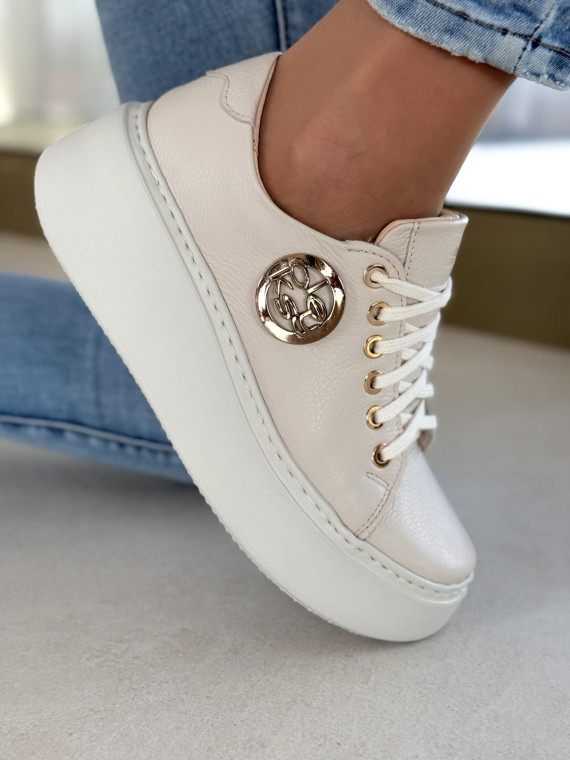 Sneakersy OLEKSY ze skóry Polskiej produkcji