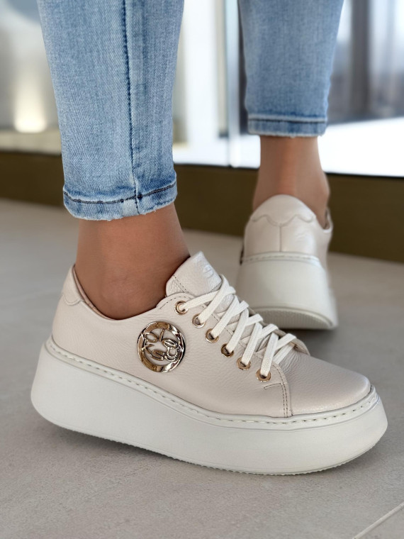 Sneakersy OLEKSY ze skóry Polskiej produkcji