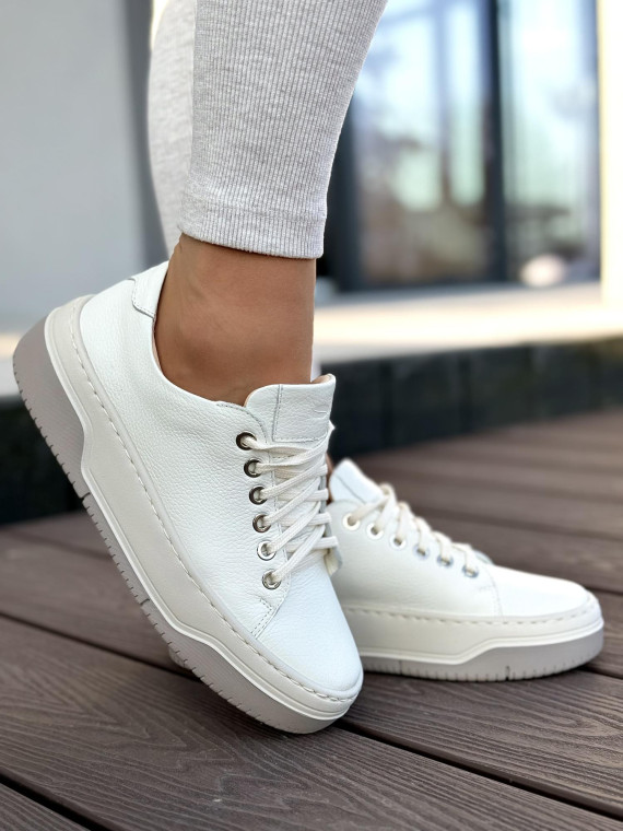 Sneakersy OLEKSY ze skóry Polskiej produkcji