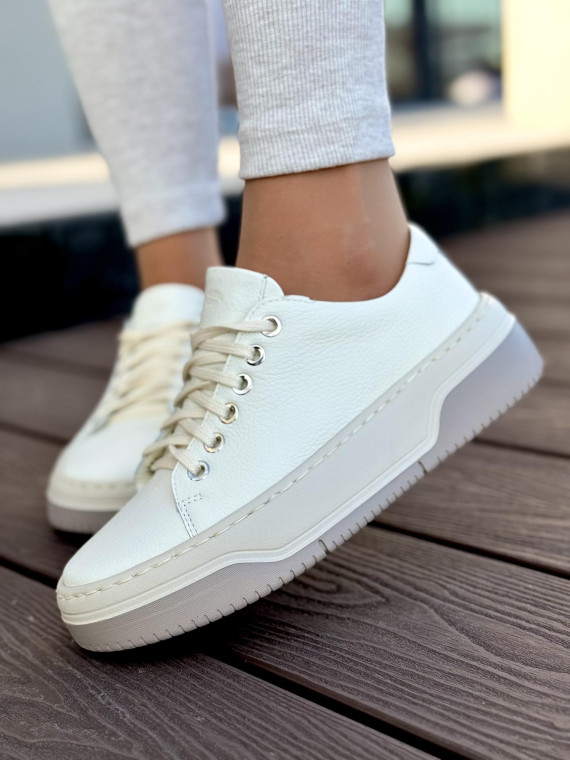 Sneakersy OLEKSY ze skóry Polskiej produkcji