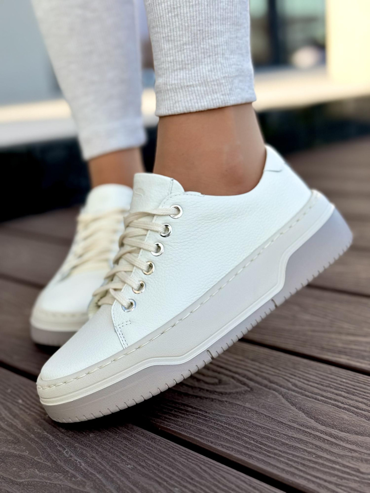 Sneakersy OLEKSY ze skóry Polskiej produkcji