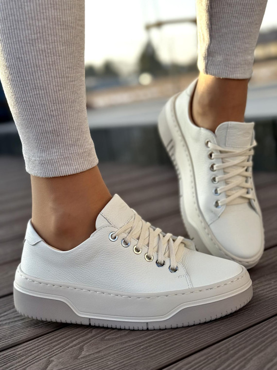 Sneakersy OLEKSY ze skóry Polskiej produkcji