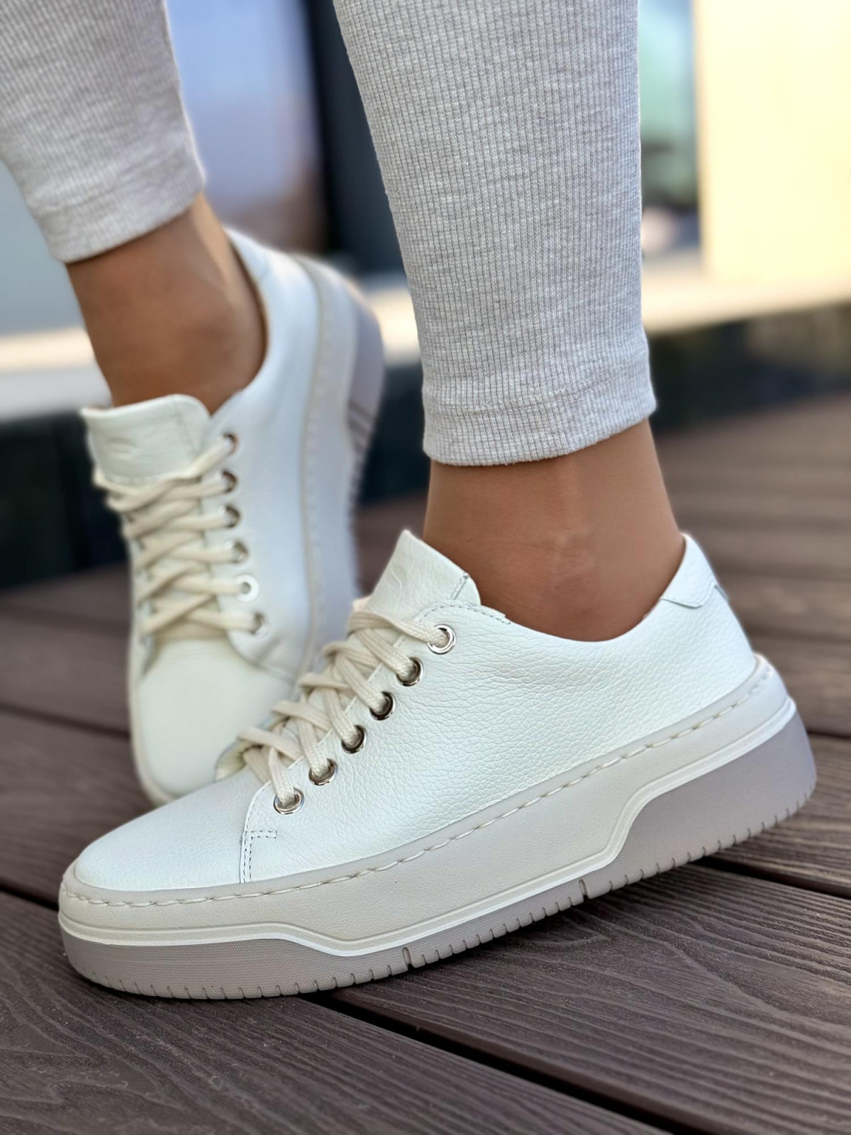 Sneakersy OLEKSY ze skóry Polskiej produkcji