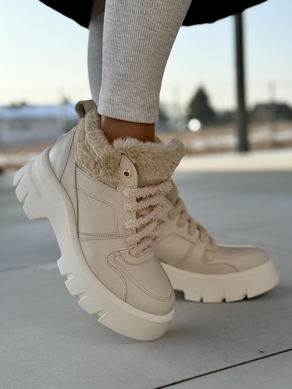 Śniegowce skórzane OLEKSY Polskiej produkcji