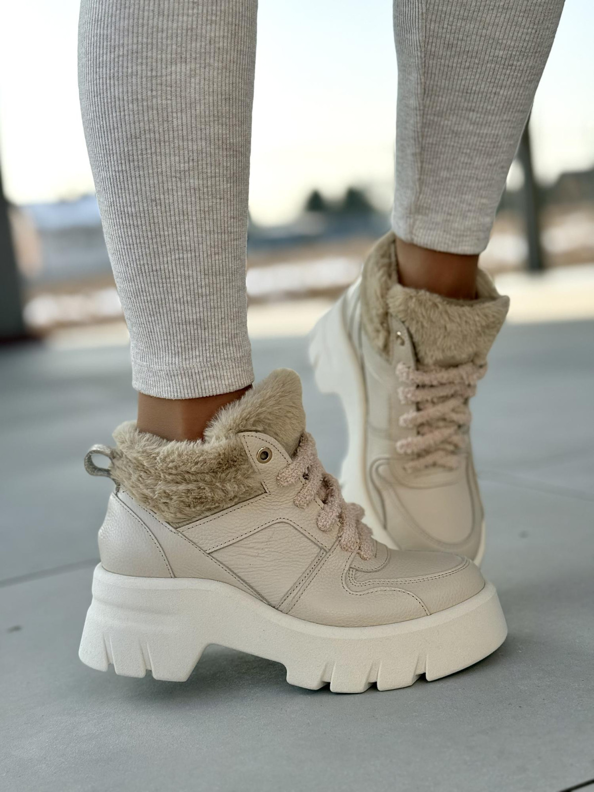 Śniegowce skórzane OLEKSY Polskiej produkcji