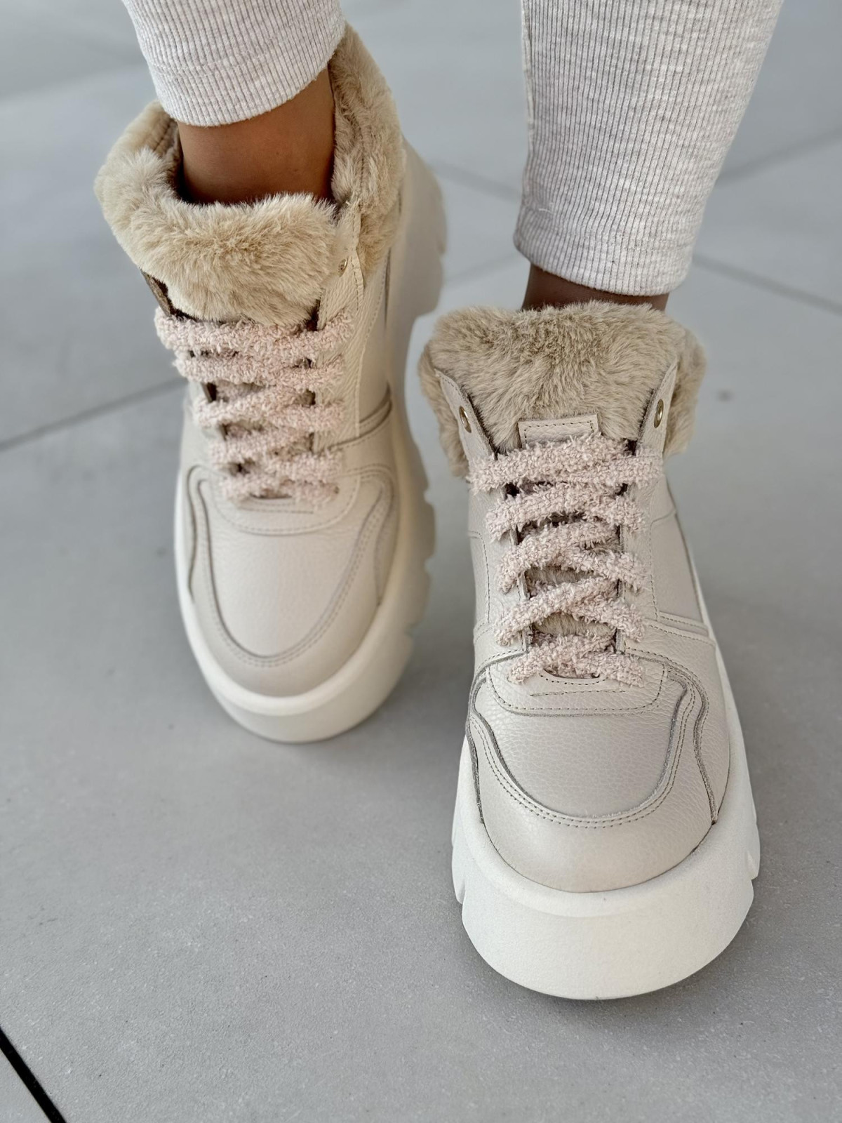 Śniegowce skórzane OLEKSY Polskiej produkcji