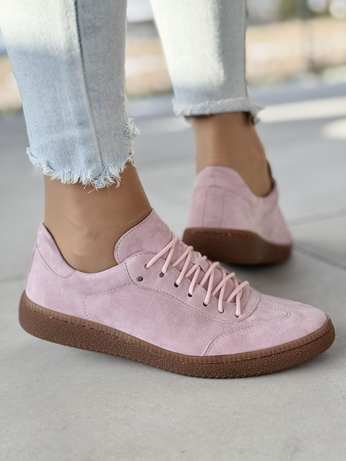 Sneakersy OLEKSY ze skóry Polskiej produkcji