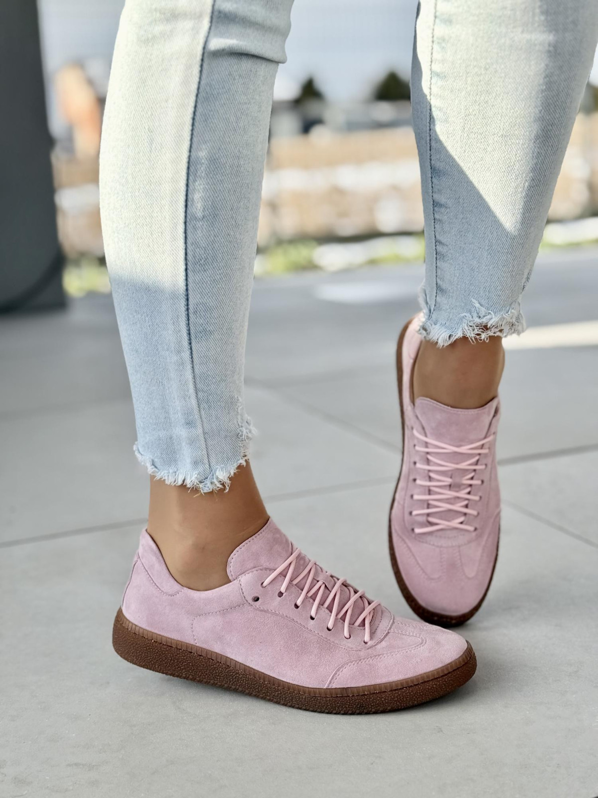 Sneakersy OLEKSY ze skóry Polskiej produkcji