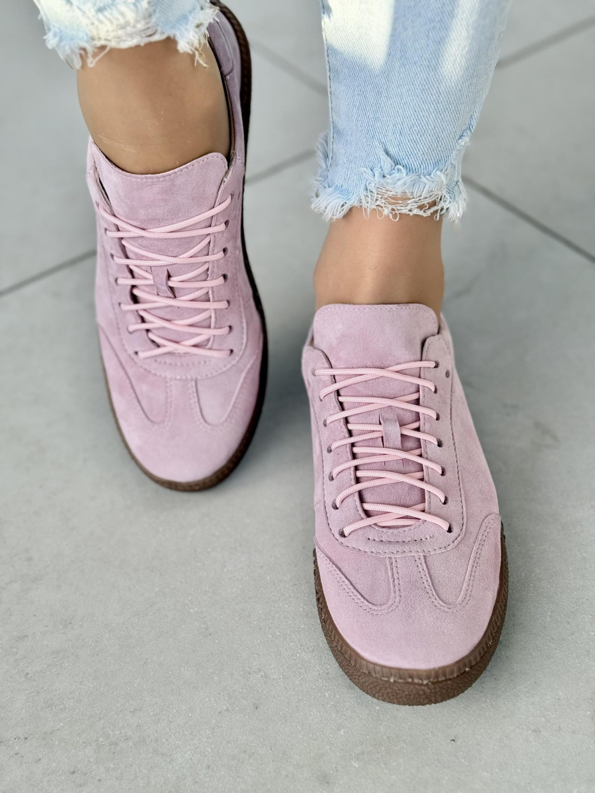 Sneakersy OLEKSY ze skóry Polskiej produkcji