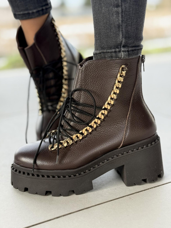 Botki skórzane OLEKSY Polskiej produkcji