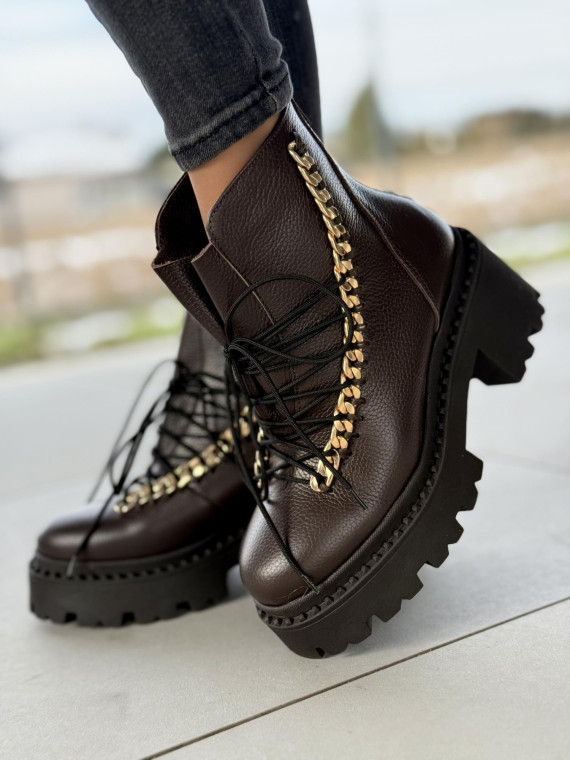 Botki skórzane OLEKSY Polskiej produkcji