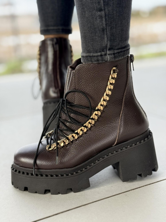 Botki skórzane OLEKSY Polskiej produkcji