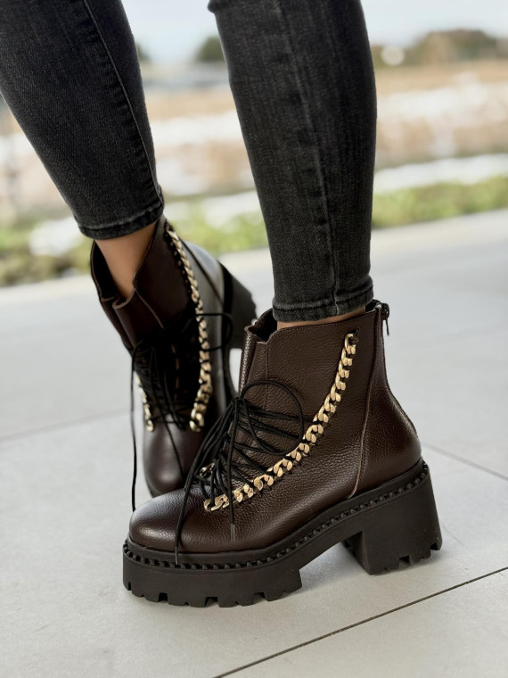 Botki skórzane OLEKSY Polskiej produkcji