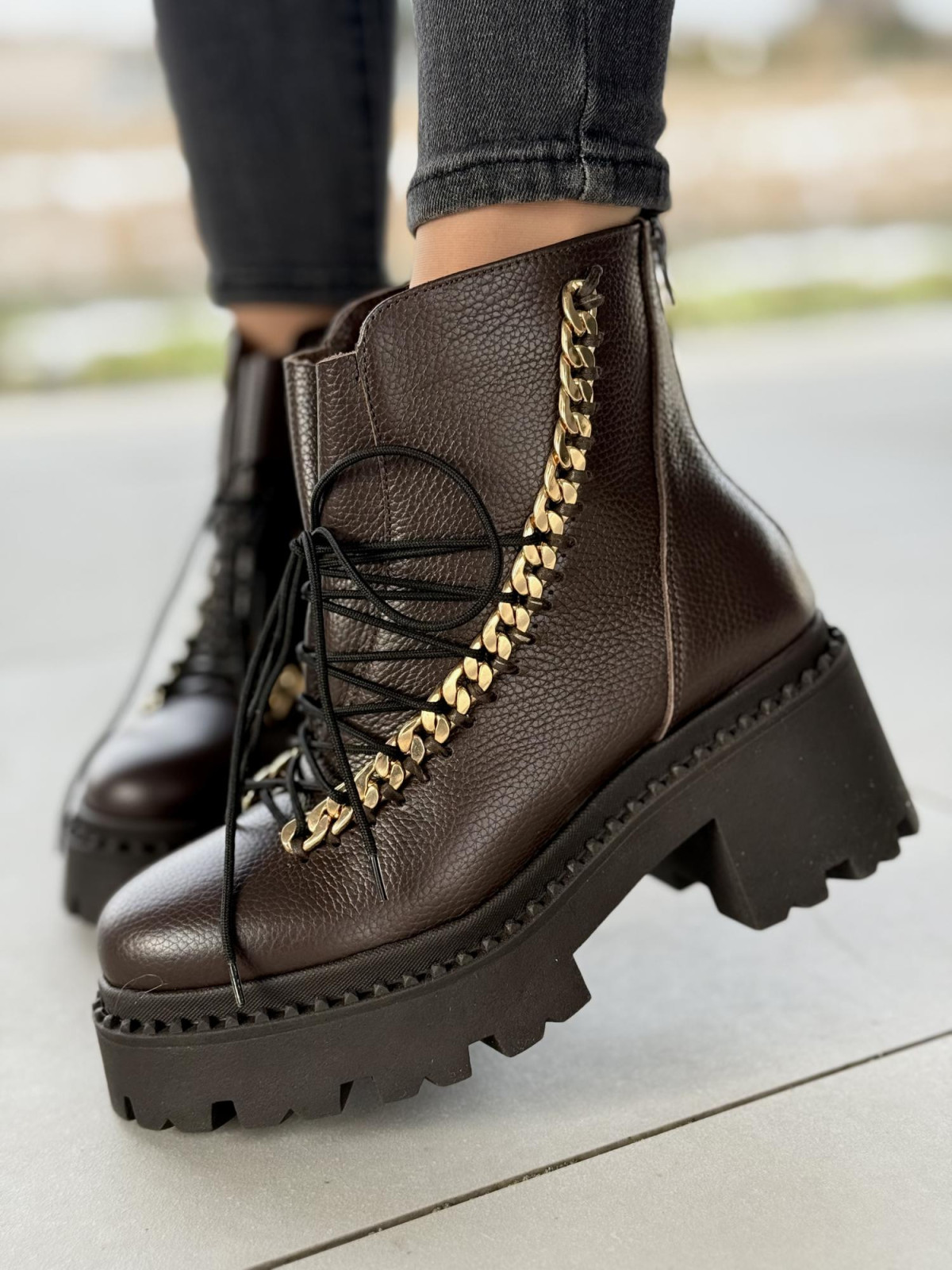 Botki skórzane OLEKSY Polskiej produkcji