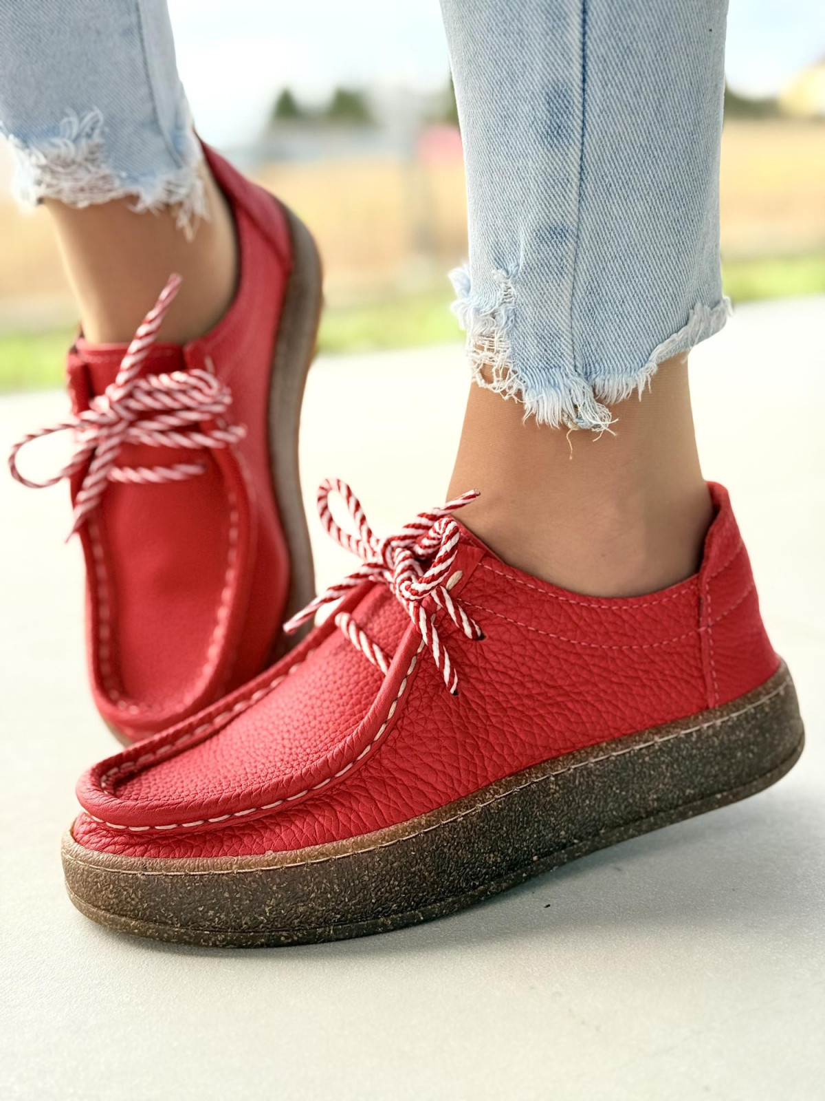 Półbuty damskie OLEKSY ze skóry naturalnej