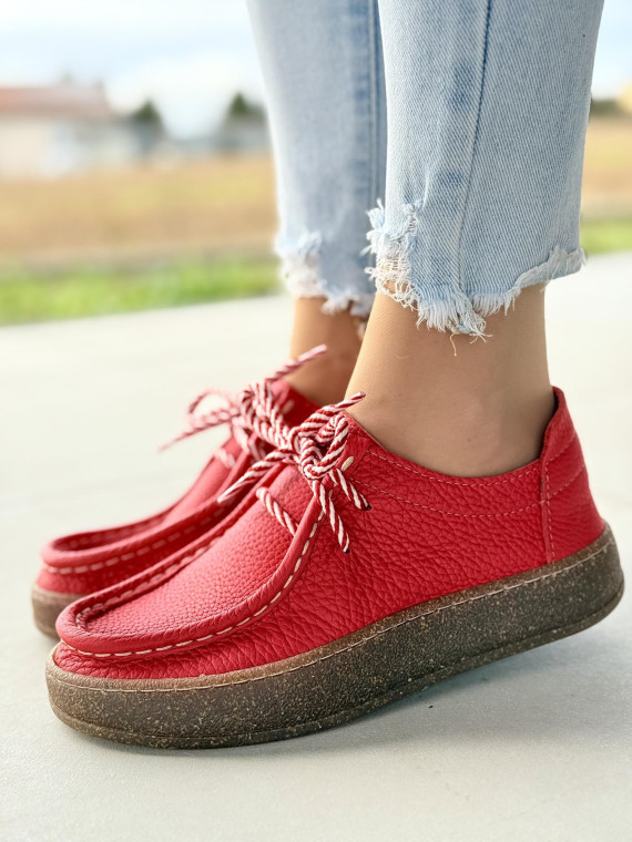 Półbuty damskie OLEKSY ze skóry naturalnej