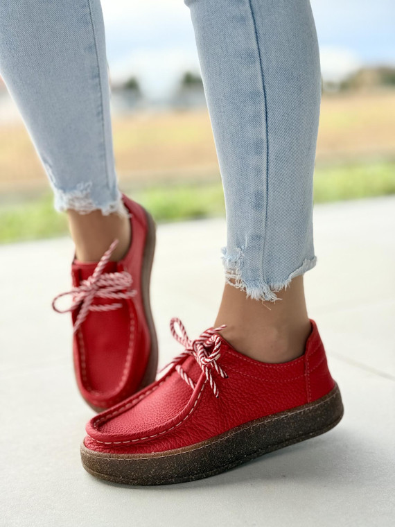 Półbuty damskie OLEKSY ze skóry naturalnej