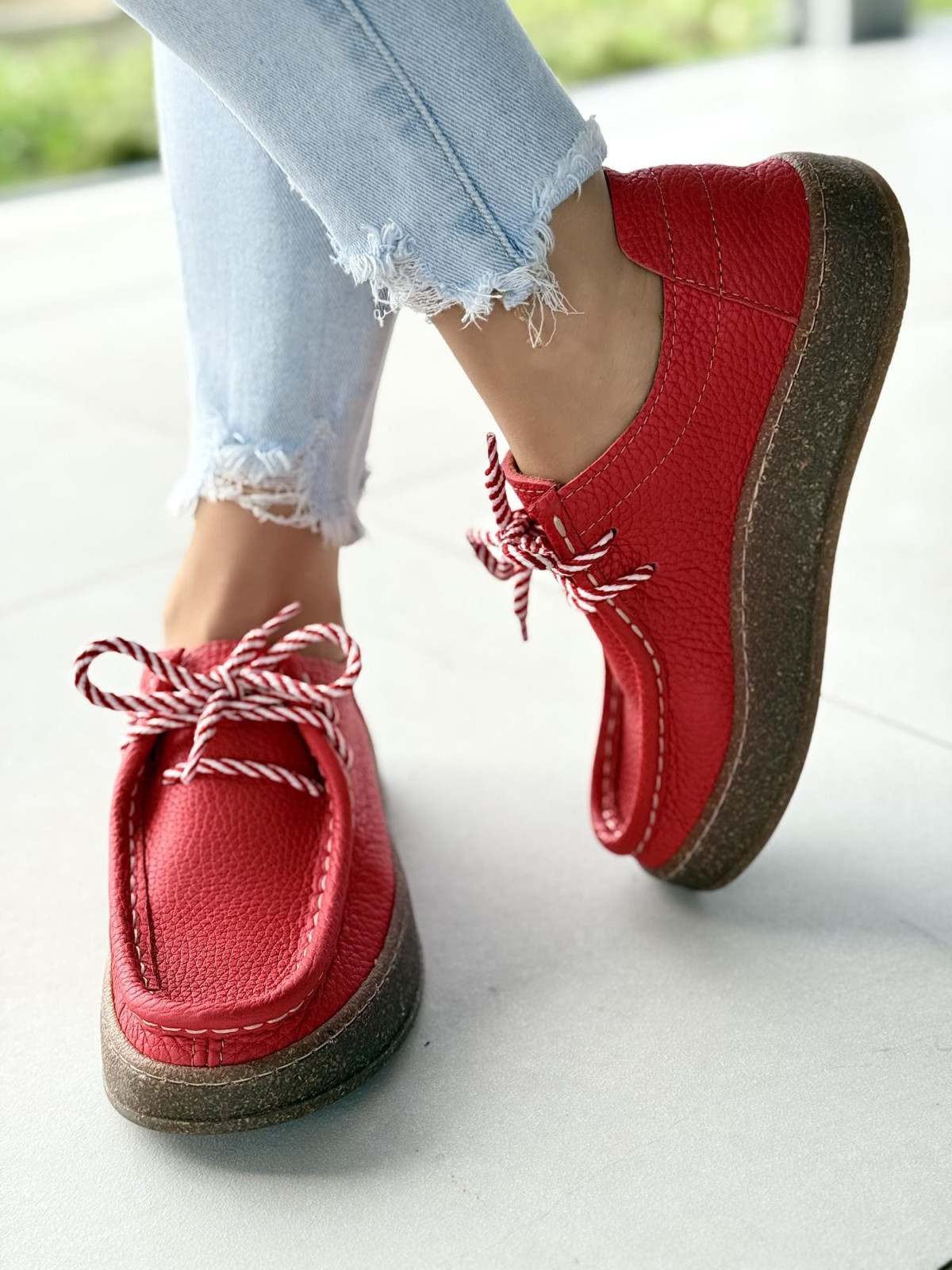 Półbuty damskie OLEKSY ze skóry naturalnej