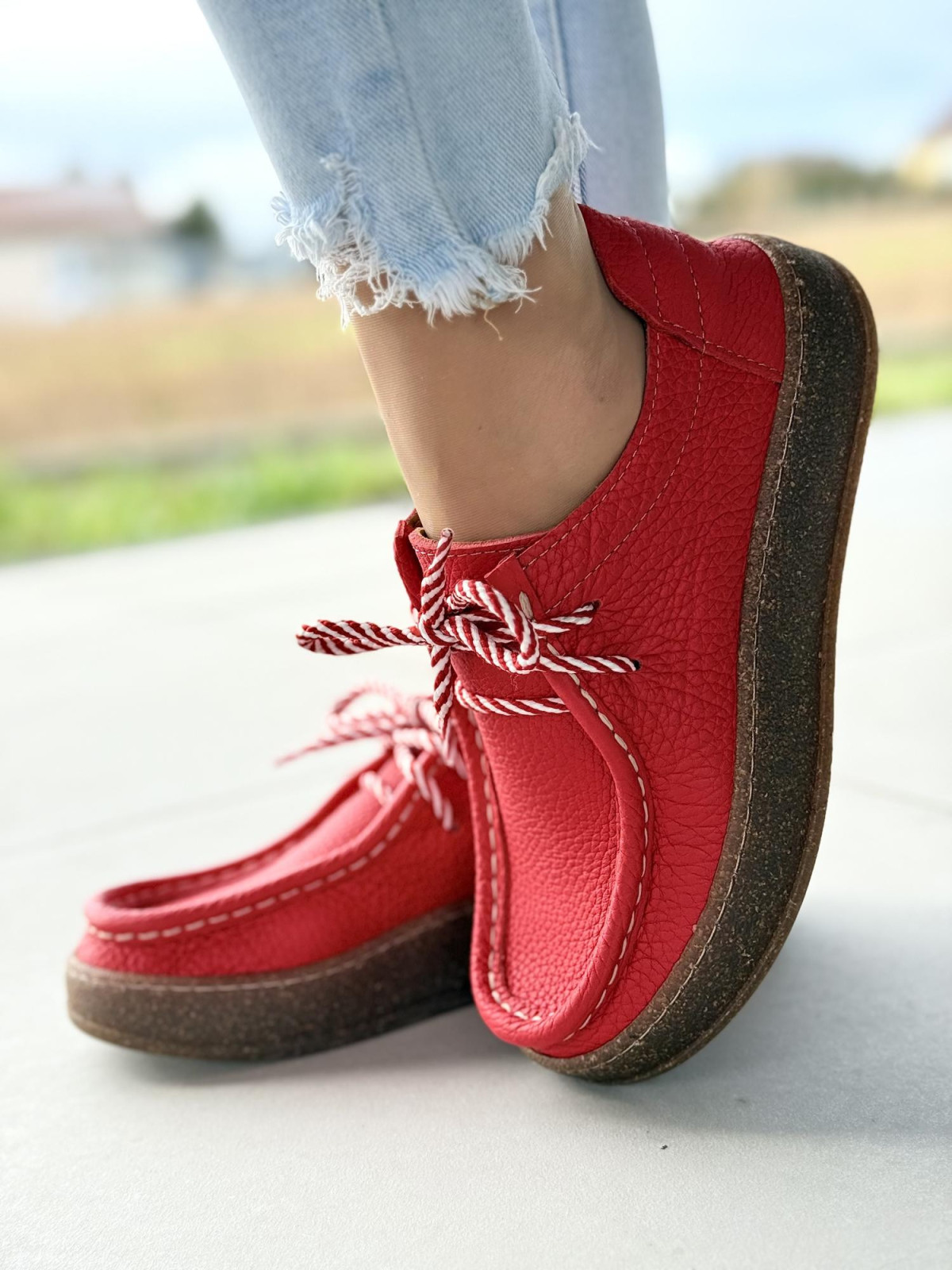 Półbuty damskie OLEKSY ze skóry naturalnej