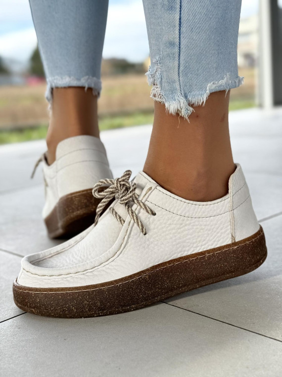 Półbuty damskie OLEKSY ze skóry naturalnej