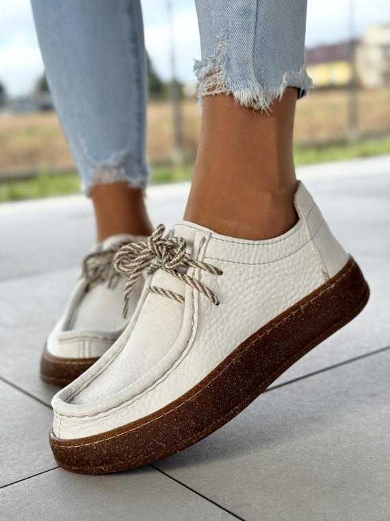 Półbuty damskie OLEKSY ze skóry naturalnej