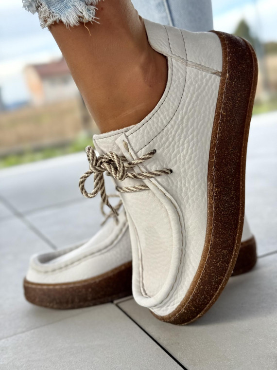 Półbuty damskie OLEKSY ze skóry naturalnej