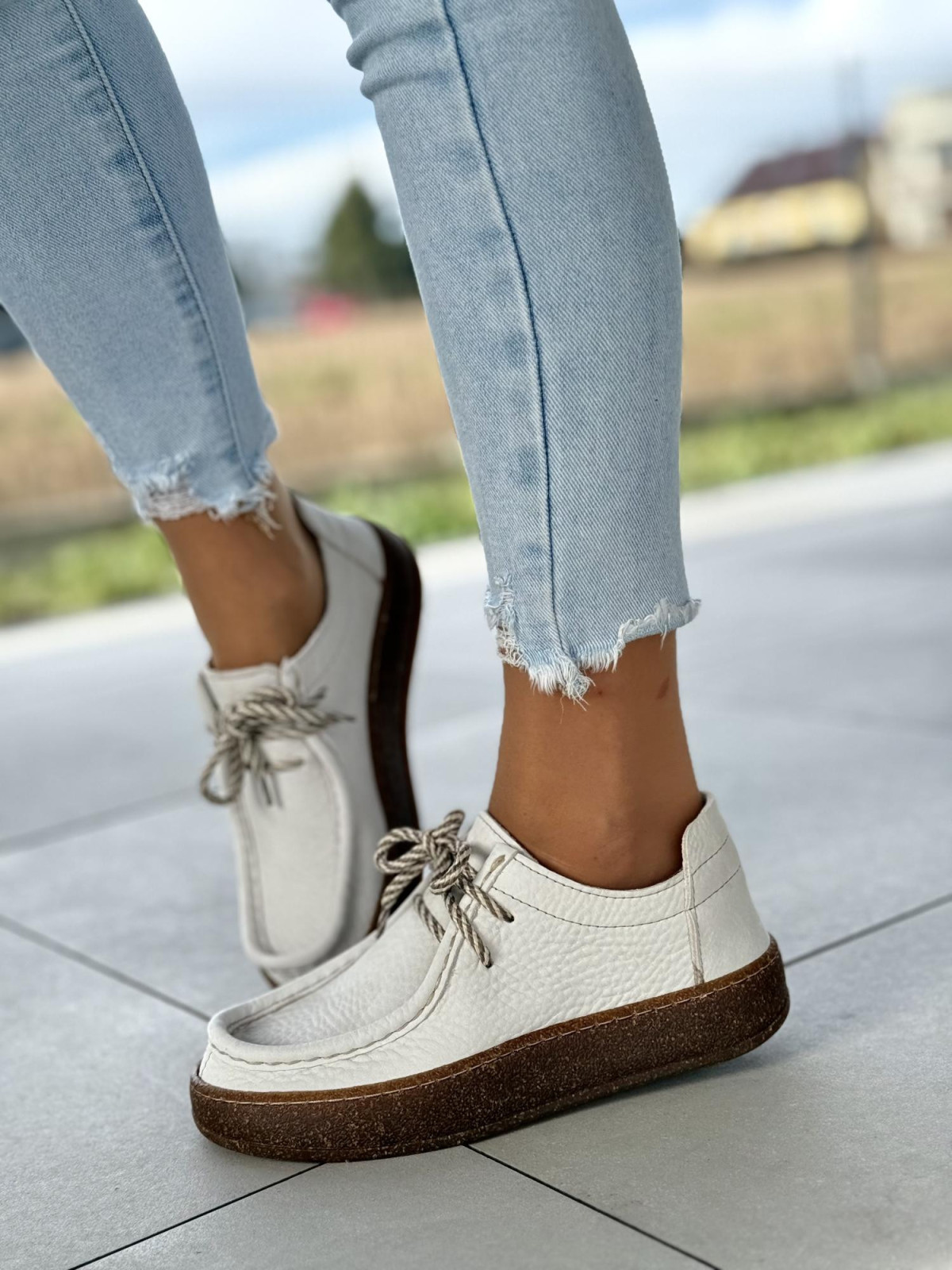 Półbuty damskie OLEKSY ze skóry naturalnej