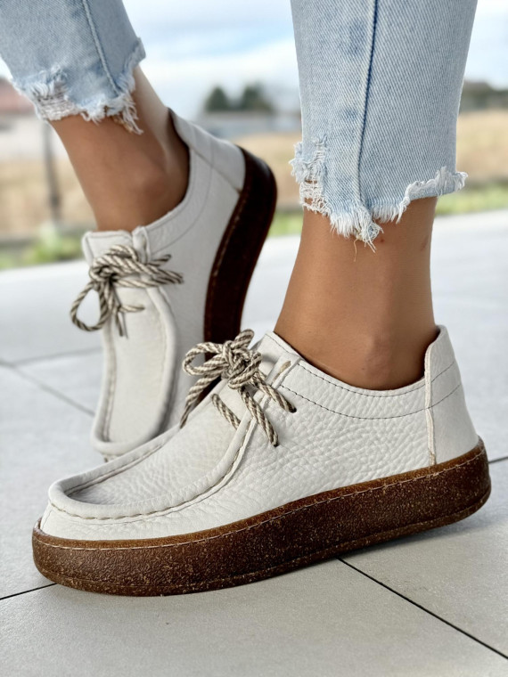 Półbuty damskie OLEKSY ze skóry naturalnej