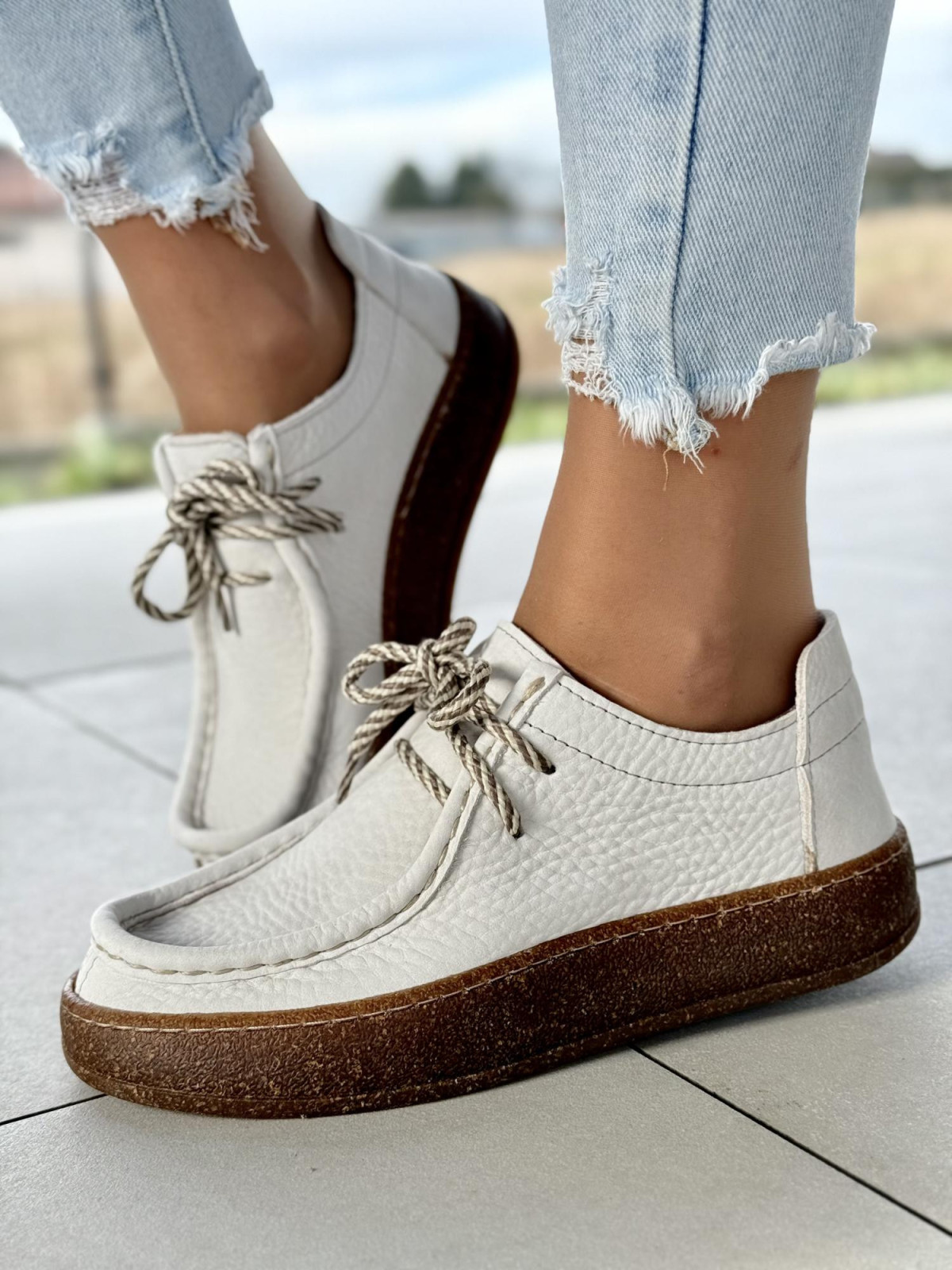 Półbuty damskie OLEKSY ze skóry naturalnej