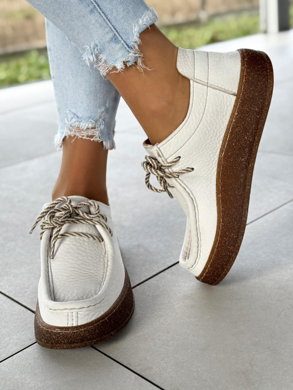 Półbuty damskie OLEKSY ze skóry naturalnej