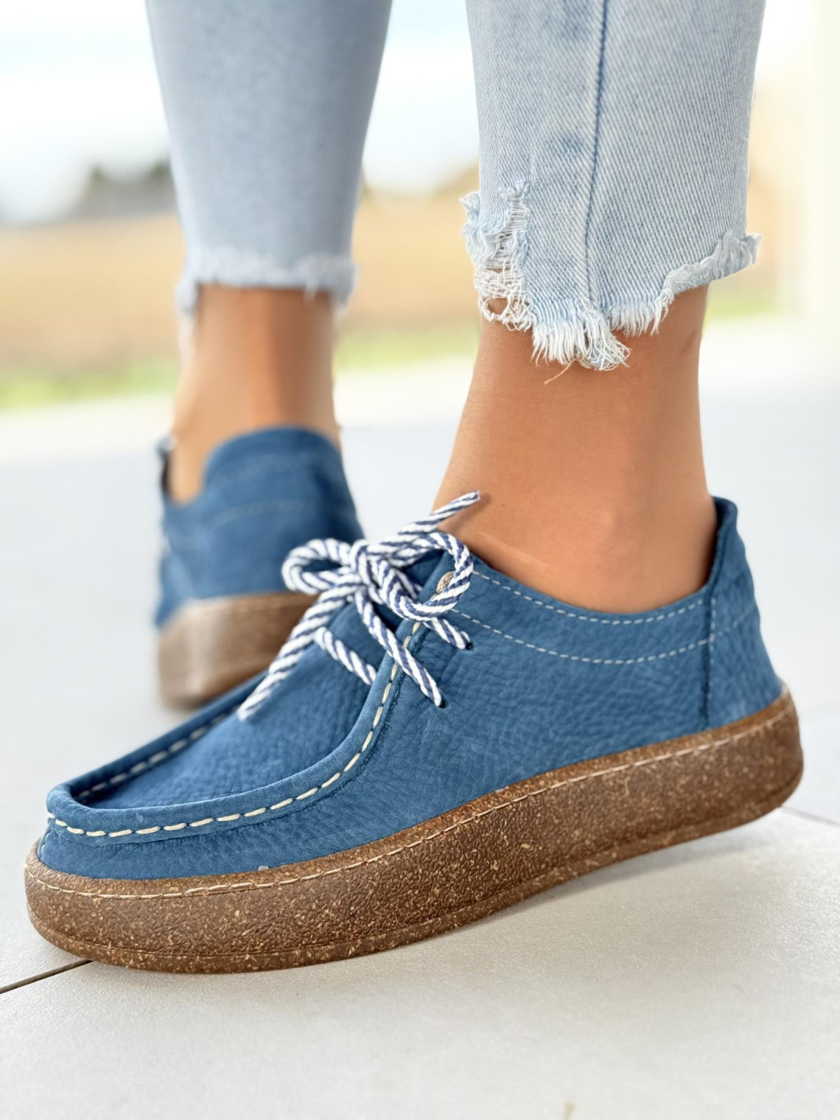 Półbuty damskie OLEKSY ze skóry naturalnej