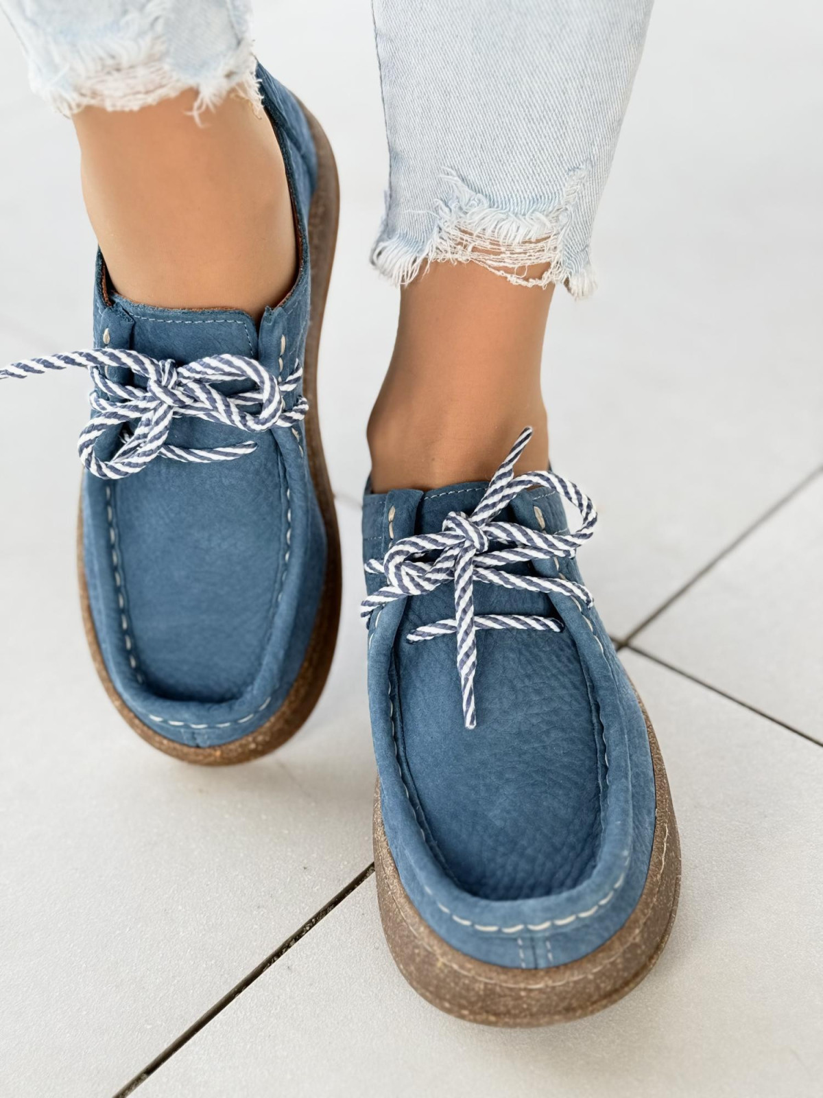 Półbuty damskie OLEKSY ze skóry naturalnej