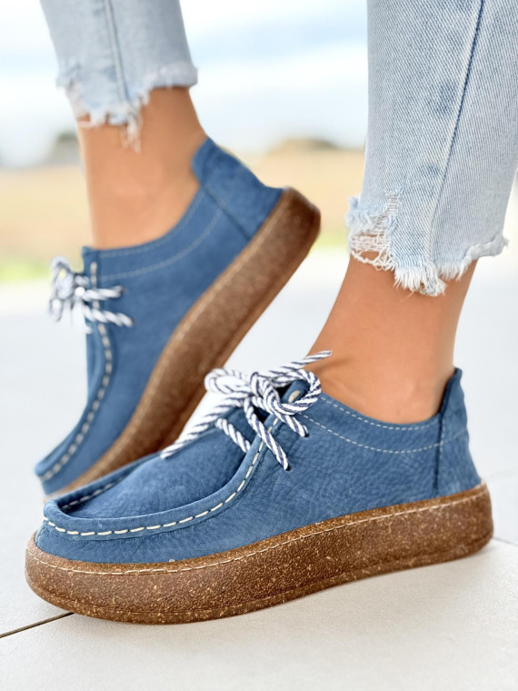 Półbuty damskie OLEKSY ze skóry naturalnej