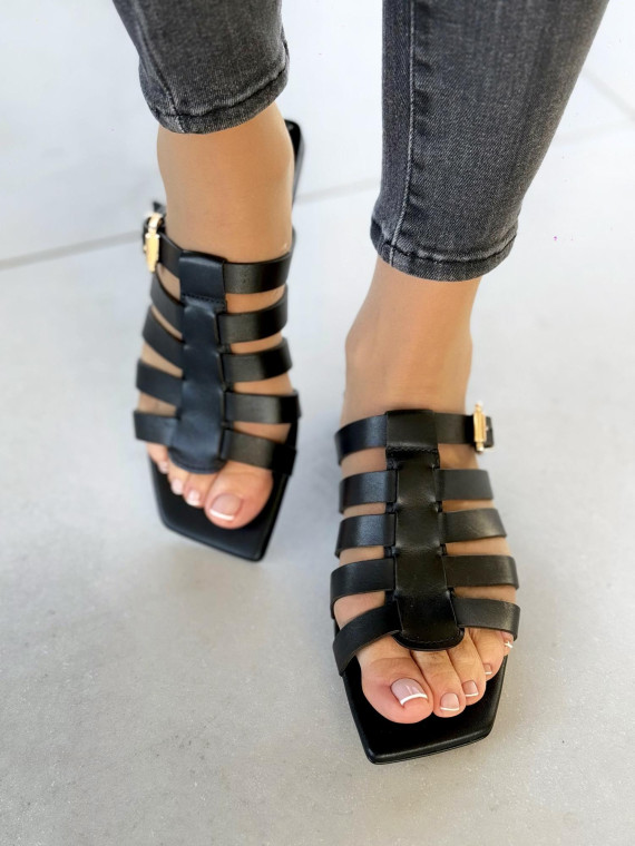 Klapki damskie ze skóry naturalnej polskiej produkcji