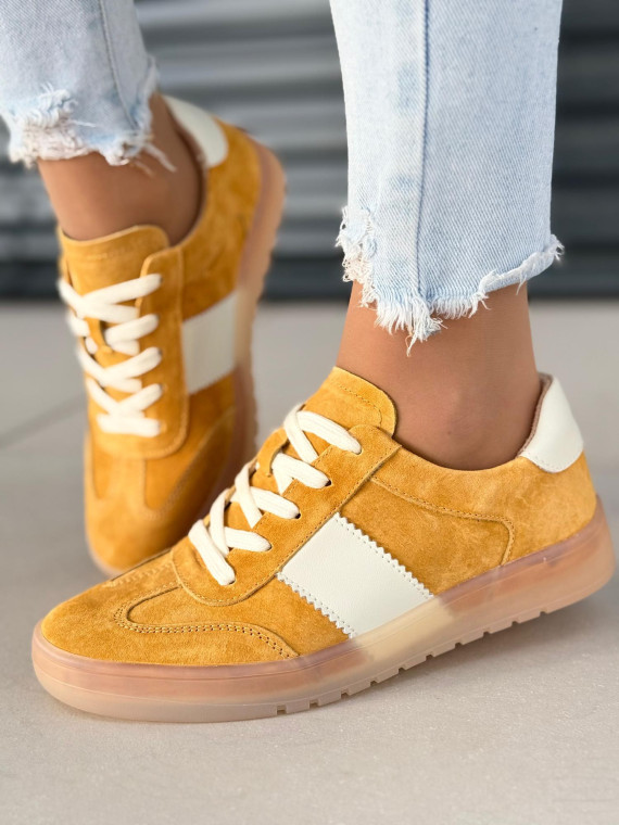 Sneakersy damskie ze skóry naturalnej