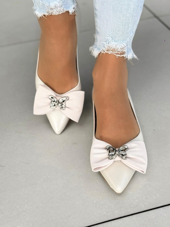 Baleriny skórzane OLEKSY Polskiej produkcji