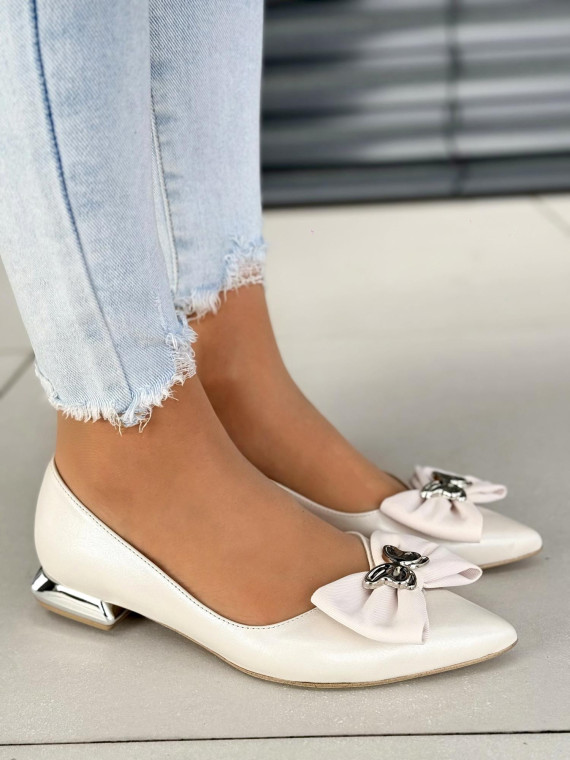 Baleriny skórzane OLEKSY Polskiej produkcji