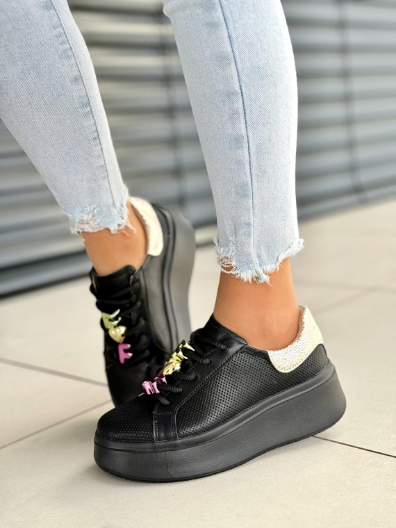 Sneakersy damskie ze skóry naturalnej