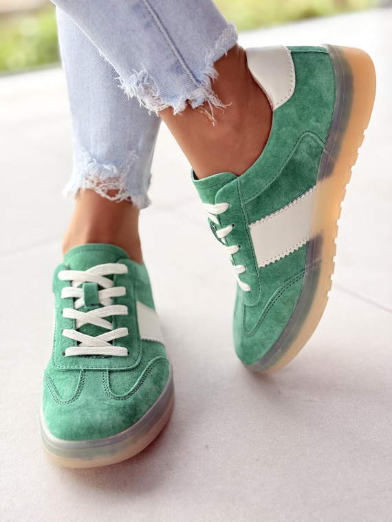 Sneakersy damskie ze skóry naturalnej