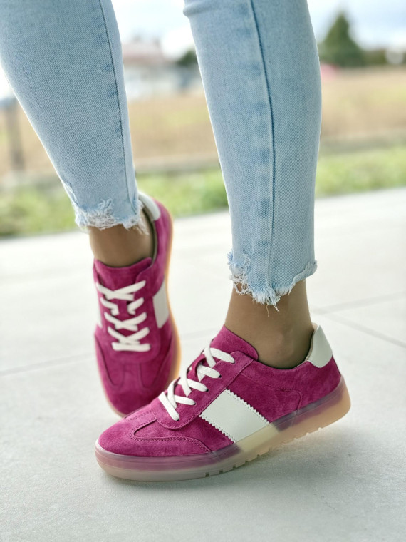 Sneakersy damskie ze skóry naturalnej