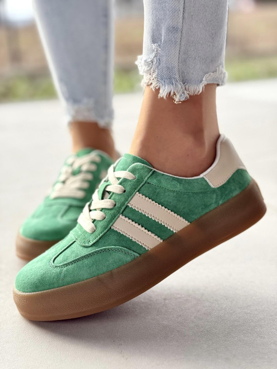 Sneakersy damskie ze skóry naturalnej