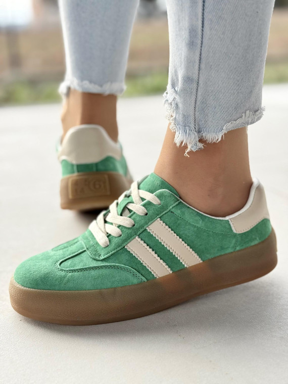 Sneakersy damskie ze skóry naturalnej