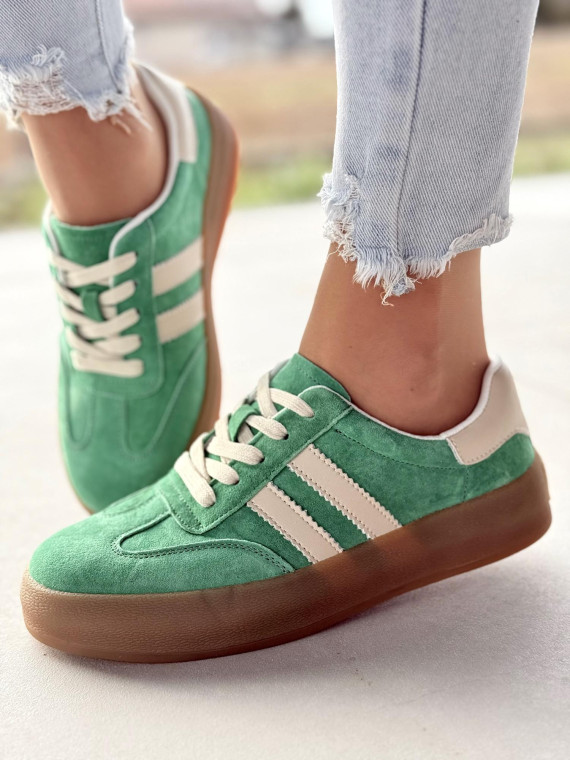 Sneakersy damskie ze skóry naturalnej