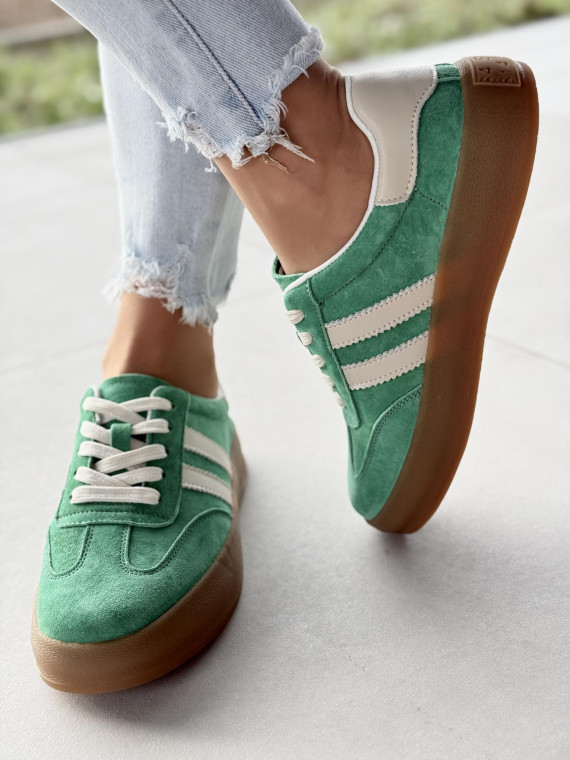 Sneakersy damskie ze skóry naturalnej