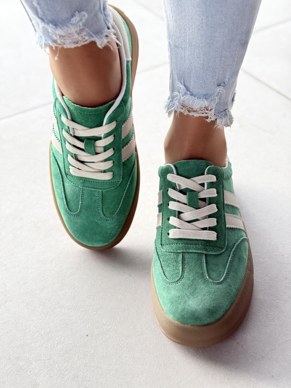 Sneakersy damskie ze skóry naturalnej