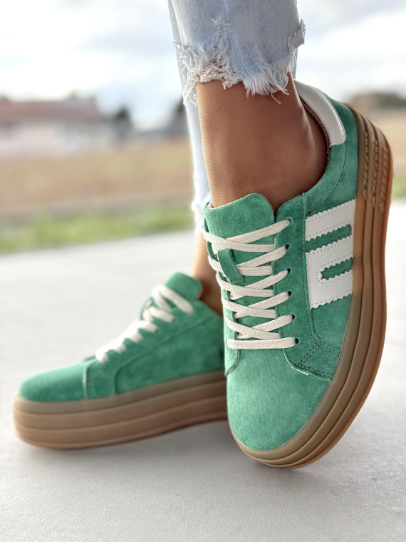 Sneakersy damskie ze skóry naturalnej