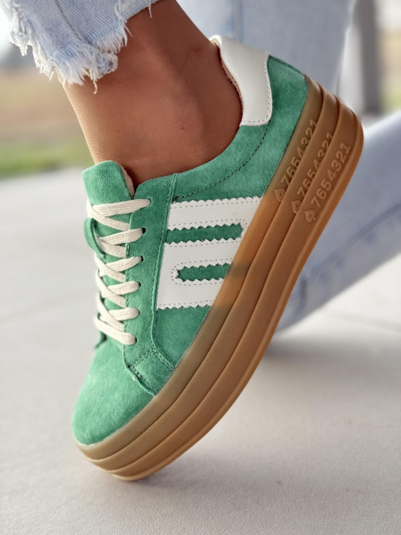 Sneakersy damskie ze skóry naturalnej