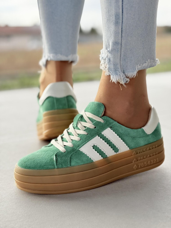 Sneakersy damskie ze skóry naturalnej